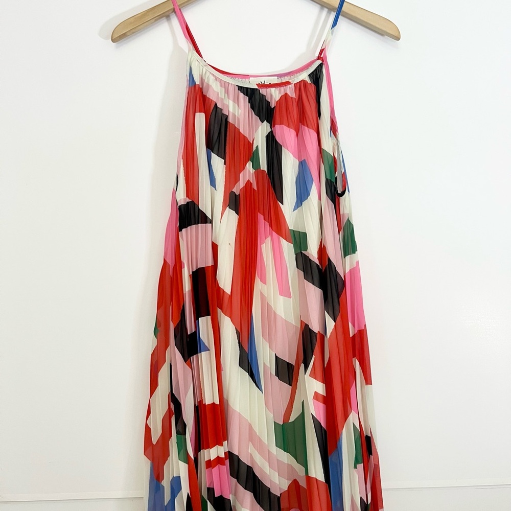 Colorful Pleated Dress - Lili Sidonio